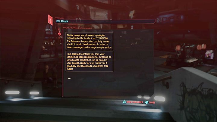 Musisz uzbroić się w cierpliwość, bo minie dużo czasu zanim twoje auto zostanie naprawione - Cyberpunk 2077: Wszystkie darmowe pojazdy - Cyberpunk 2077 - poradnik do gry