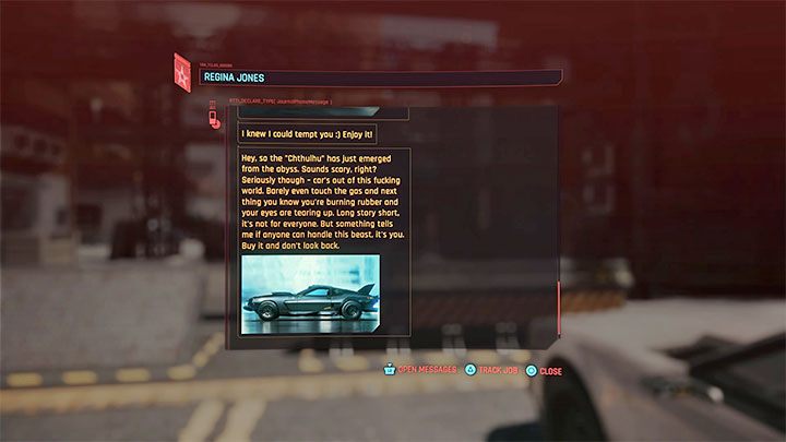 Jeśli postanowisz dokończyć finałowy wyścig lub jeśli nie zdołasz przekonać Claire, to Sampson zginie i stracisz okazję do zdobycia darmowego auta - Cyberpunk 2077: Wszystkie darmowe pojazdy - Cyberpunk 2077 - poradnik do gry