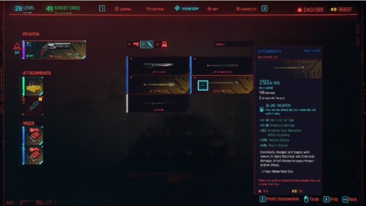 Sposób odblokowania: w trakcie wykonywania zadania głównego Nieznane przyjemności możesz zabrać ją z sypialni Fingersa - Cyberpunk 2077: Wszystkie ikoniczne bronie - Cyberpunk 2077 - poradnik do gry