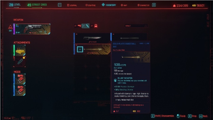 Sposób odblokowania: do znalezienia w basenie, w trakcie zadania Second Conflict - Cyberpunk 2077: Wszystkie ikoniczne bronie - Cyberpunk 2077 - poradnik do gry