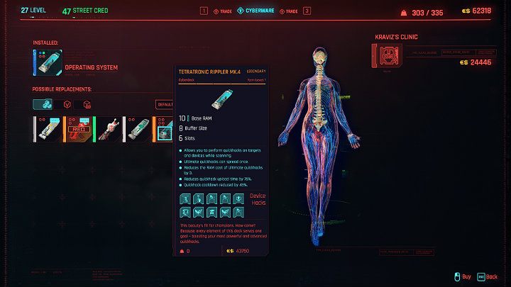 Jednym z najlepszym Cyberdecków dostępnych w grze Cyberpunk 2077 jest Legendarny Tetratronic Rippler MK - Cyberpunk 2077: Najlepsze Cyberdecki - Cyberpunk 2077 - poradnik do gry