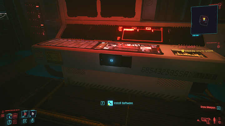 Podejdź do głównego komputera i zainstaluj oprogramowanie - Cyberpunk 2077: Koty w ciemności/Gimme Danger - solucja, opis przejścia - Cyberpunk 2077 - poradnik do gry