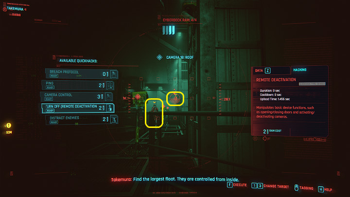 Przejdź przez wąskie drzwi, a znajdziesz się na metalowym balkonie wewnątrz magazynu - Cyberpunk 2077: Koty w ciemności/Gimme Danger - solucja, opis przejścia - Cyberpunk 2077 - poradnik do gry