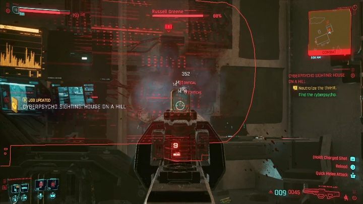 Tego przeciwnika trudno zaatakować z zaskoczenia - Cyberpunk 2077: Dom na wzgórzu - cyberpsychopata, solucja - Cyberpunk 2077 - poradnik do gry