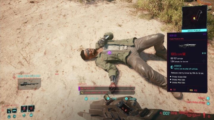 Po zneutralizowaniu przeciwnika zdobądź potrzebne informacje - Cyberpunk 2077: Druga szansa - cyberpsychopata, solucja - Cyberpunk 2077 - poradnik do gry