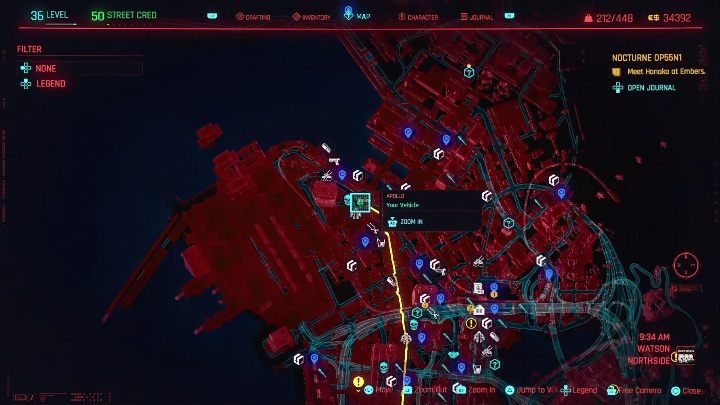 Sposób odblokowania: ukończenia przestępczości zorganizowanej, w której zdobywasz Buzzsaw - Cyberpunk 2077: Watson, Kroniki kryminalne - mapa, solucja - Cyberpunk 2077 - poradnik do gry