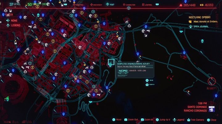 W Santo Domingo wpadniesz na 3 przestępczości zorganizowanych - Cyberpunk 2077: Santo Domingo, Kroniki kryminalne - mapa, solucja - Cyberpunk 2077 - poradnik do gry