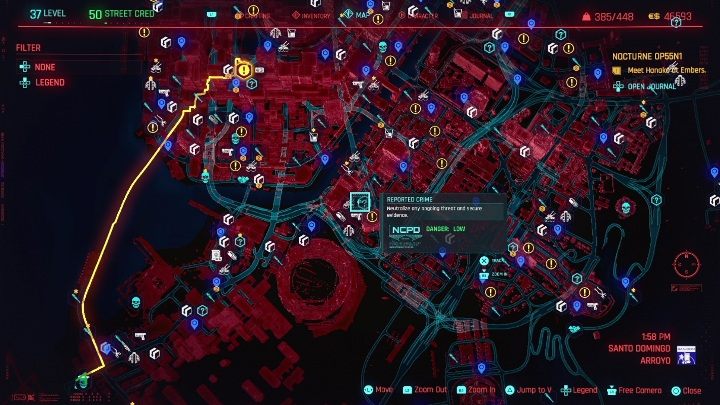 Na twojej drodze w dzielnicy Santo Domingo znajdzie się 6 zgłoszeń przestępstwa - Cyberpunk 2077: Santo Domingo, Kroniki kryminalne - mapa, solucja - Cyberpunk 2077 - poradnik do gry