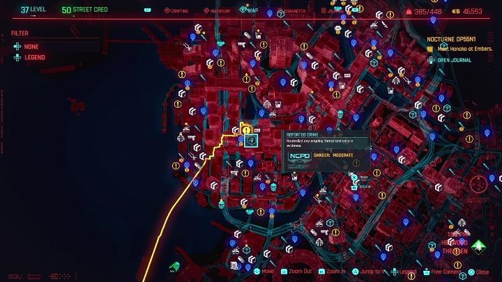 Na twojej drodze w dzielnicy Heywood znajdzie się 1 zgłoszenie przestępstwa - Cyberpunk 2077: Heywood, Kroniki kryminalne - mapa, solucja - Cyberpunk 2077 - poradnik do gry