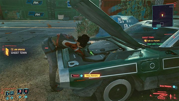 Panam po raz pierwszy spotkasz w głównej misji Na rozdrożach - Cyberpunk 2077: Panam Palmer - towarzysz - Cyberpunk 2077 - poradnik do gry