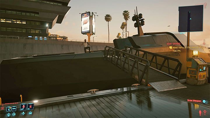 Marina, do której musisz dotrzeć, znajduje się w dzielnicy Downtown w City Center - Cyberpunk 2077: Teoria wielkiego wybuchu (Kerry)/Boat Drinks - solucja - Cyberpunk 2077 - poradnik do gry