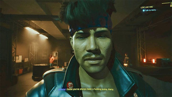 Kerry Eurodyne to mężczyzna, który w grze Cyberpunk 2077 pojawia się zarówno jako młodsza, jak i starsza osoba - Cyberpunk 2077: Kerry Eurodyne - romans/seks - Cyberpunk 2077 - poradnik do gry