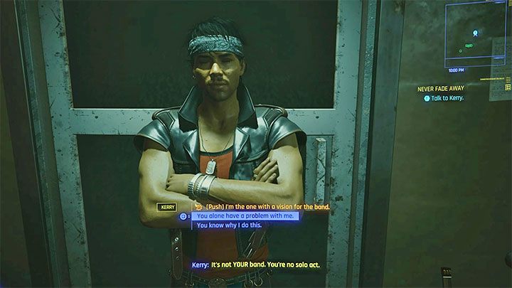Kerryego nie spotkasz osobiście (sterując V) przez bardzo dużą część gry - Cyberpunk 2077: Kerry Eurodyne - romans/seks - Cyberpunk 2077 - poradnik do gry