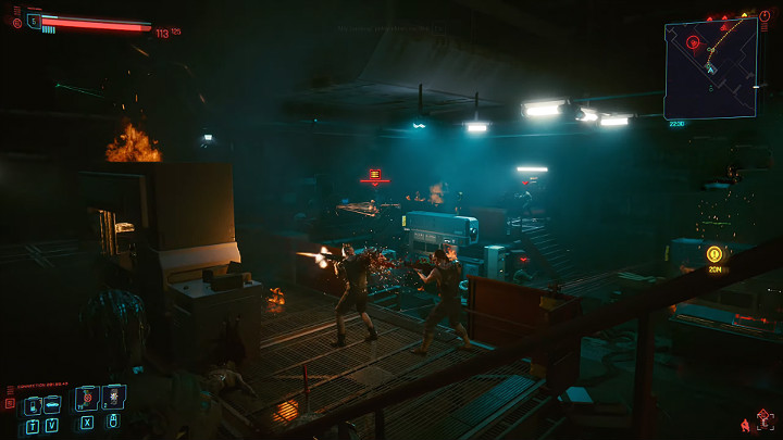 Do magazynu wtargnie Militech, a Dum Dum zechce pomóc w ucieczce i zaprowadzi was do szybu technicznego - Cyberpunk 2077: Flathead - Co zrobić z Maelstromem? Ważny wybór - Cyberpunk 2077 - poradnik do gry