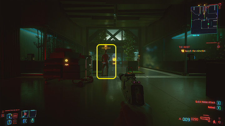 Przed Tobą kolejni przeciwnicy - Cyberpunk 2077: Skok na głęboką wodę/The Heist - solucja, opis przejścia - Cyberpunk 2077 - poradnik do gry