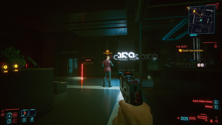 Dotrzesz do kolejnego strażnika - Cyberpunk 2077: Skok na głęboką wodę/The Heist - solucja, opis przejścia - Cyberpunk 2077 - poradnik do gry