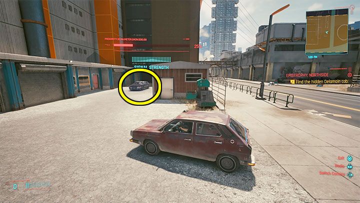 Taksówkę znajdziesz w Northside w Watson i jako jedyną trzeba ją osobiście zlokalizować - Cyberpunk 2077: Delamain, Readmisja/Epistrophy - solucja, opis przejścia - Cyberpunk 2077 - poradnik do gry