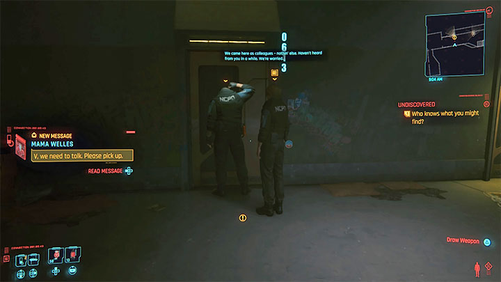 Jak zacząć quest: Zadanie to możesz odblokować po awansowaniu do aktu 2 kampanii - Cyberpunk 2077: Gdy patrzysz w otchłań/Happy Together - solucja, opis przejścia - Cyberpunk 2077 - poradnik do gry