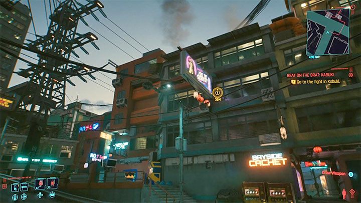 Bliźniacy przebywają na arenie w dzielnicy Kabuki - Cyberpunk 2077: Jak pokonać bossów Bliźniacy/czempioni w Kabuki? - Cyberpunk 2077 - poradnik do gry