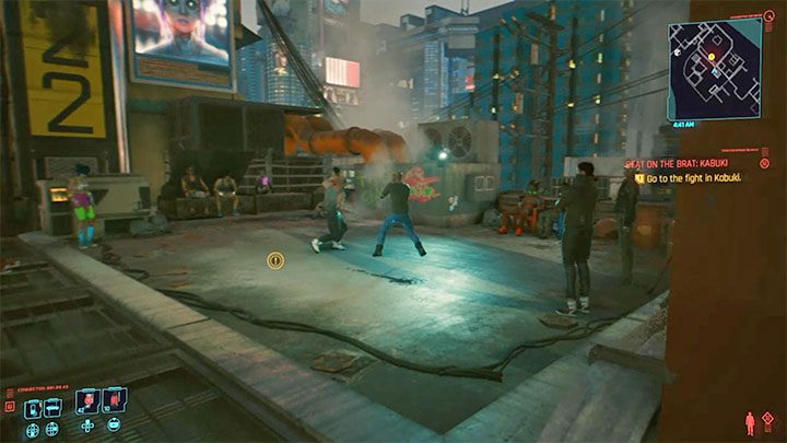 Arenę pokazuje dołączony obrazek - Cyberpunk 2077: Jak pokonać bossów Bliźniacy/czempioni w Kabuki? - Cyberpunk 2077 - poradnik do gry