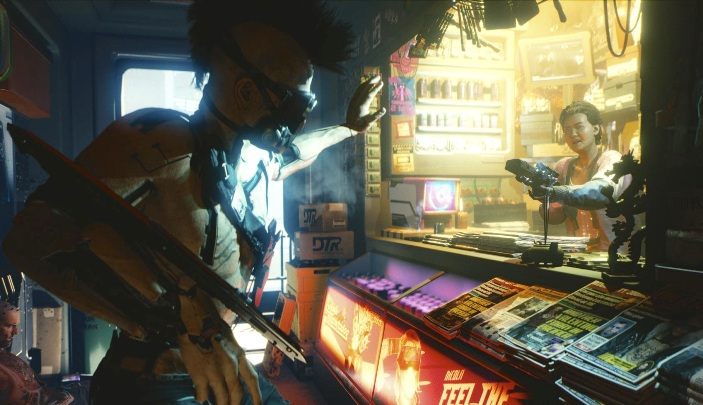 Twój bohater będzie mógł nie tylko eliminować przeciwników za pomocą broni palnych, ale również broni białych - Cyberpunk 2077: Walka - Cyberpunk 2077 - poradnik do gry