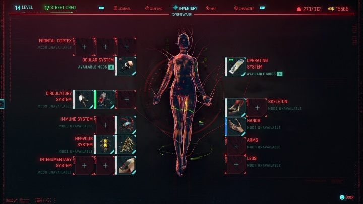 Niektóre wszczepy wpłyną na twój odbiór świata, inne jedynie na statystyki, np - Cyberpunk 2077: Walka - Cyberpunk 2077 - poradnik do gry
