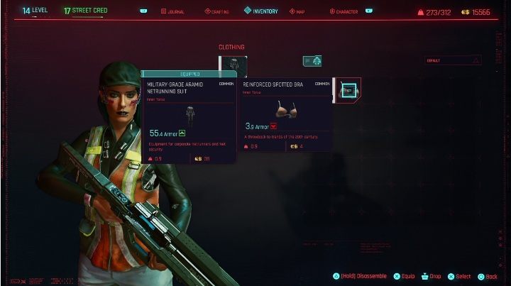 Jeśli interesujesz się modą, to skup się na stroju - Cyberpunk 2077: Reputacja - Street Cred - Cyberpunk 2077 - poradnik do gry