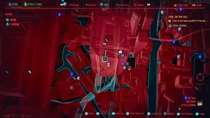 Jak odblokować: zadanie główne Skok na głęboką wodę - Cyberpunk 2077: Wszystkie Karty tarota - Cyberpunk 2077 - poradnik do gry