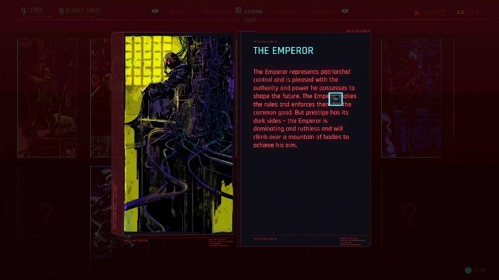 Lokalizacja: Kartę Cesarz zdobędziesz, gdy zbadasz mural, który widnieje na ścianie obok głównego wejścia do Konpeki Plaza - Cyberpunk 2077: Wszystkie Karty tarota - Cyberpunk 2077 - poradnik do gry