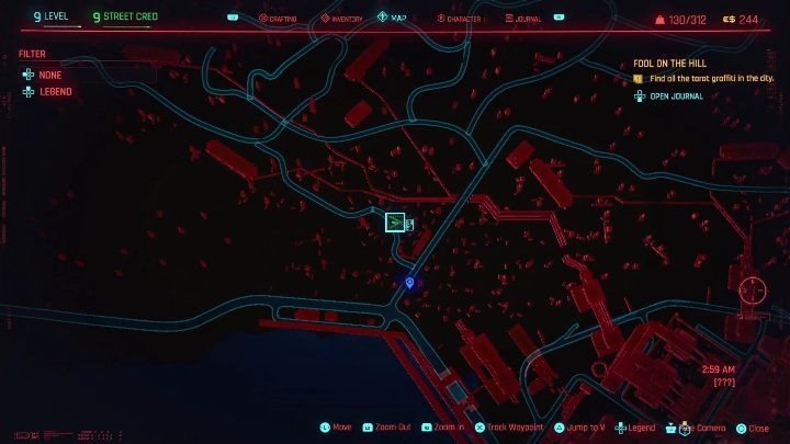 Jak odblokować: zadanie główne Skok na głęboką wodę - Cyberpunk 2077: Wszystkie Karty tarota - Cyberpunk 2077 - poradnik do gry