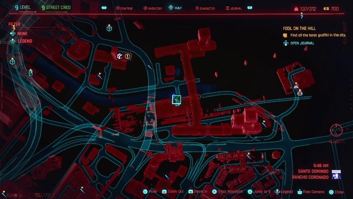 Jak odblokować: zadanie główne Skok na głęboką wodę - Cyberpunk 2077: Wszystkie Karty tarota - Cyberpunk 2077 - poradnik do gry