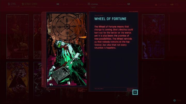 Lokalizacja: Kartę Koło Fortuny zdobędziesz, gdy zbadasz mural, który znajduje się na ścianie motelu - Cyberpunk 2077: Wszystkie Karty tarota - Cyberpunk 2077 - poradnik do gry