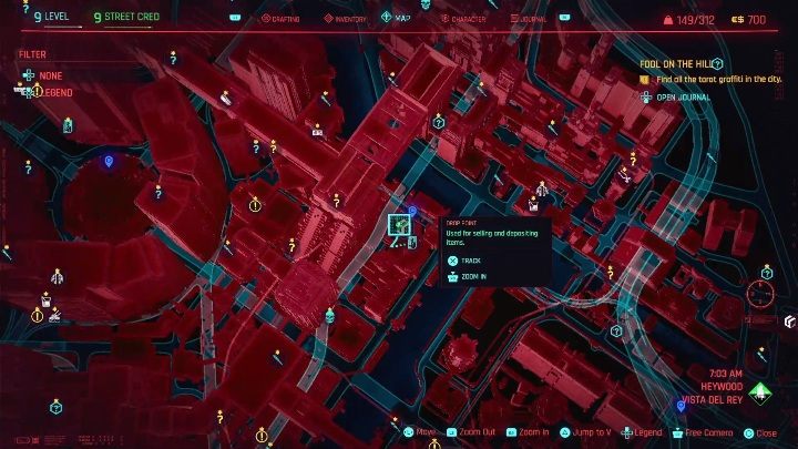 Jak odblokować: zadanie główne Skok na głęboką wodę - Cyberpunk 2077: Wszystkie Karty tarota - Cyberpunk 2077 - poradnik do gry