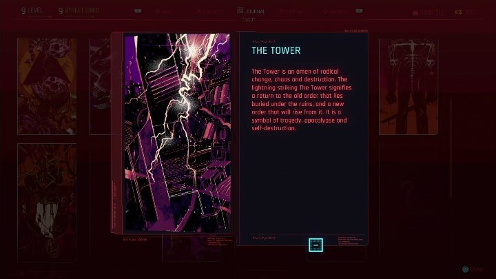 Lokalizacja: Kartę Wieża zdobędziesz, gdy zbadasz mural, który znajduje się na ścianie, w przejściu podziemnym - Cyberpunk 2077: Wszystkie Karty tarota - Cyberpunk 2077 - poradnik do gry