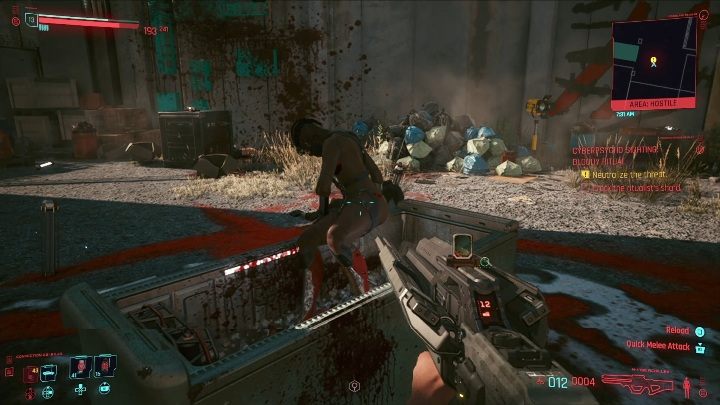 Tego przeciwnika trudno zaatakować z zaskoczenia - Cyberpunk 2077: Krwawy rytuał - cyberpsychopata, solucja - Cyberpunk 2077 - poradnik do gry