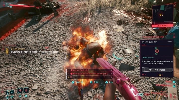 Po zneutralizowaniu przeciwnika zdobądź potrzebne informacje - Cyberpunk 2077: Krwawy rytuał - cyberpsychopata, solucja - Cyberpunk 2077 - poradnik do gry