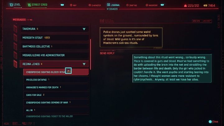 Aby ukończyć zadanie musisz wejść - Cyberpunk 2077: Krwawy rytuał - cyberpsychopata, solucja - Cyberpunk 2077 - poradnik do gry