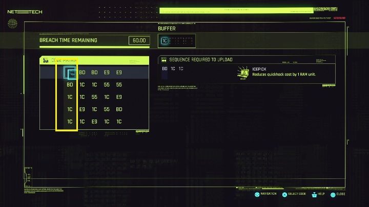 Druga sprawa, ta minigra przypomina w swojej logice sudoku - Cyberpunk 2077: Naruszenia Protokołu, Hakowanie - porady - Cyberpunk 2077 - poradnik do gry