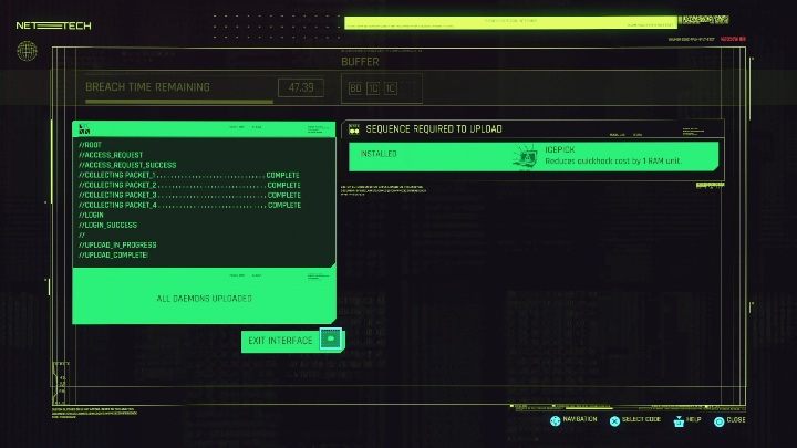 Po uruchomieniu wszystkich demonów ukończysz minigrę z sukcesem - Cyberpunk 2077: Naruszenia Protokołu, Hakowanie - porady - Cyberpunk 2077 - poradnik do gry