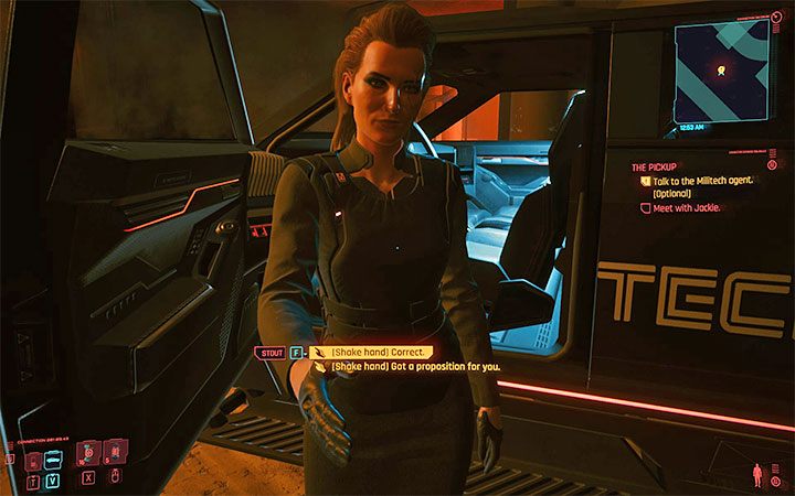 Meredith Stout to kobieta, która jest agentką Militechu, czyli wielkiej korporacji militarnej - Cyberpunk 2077: Meredith Stout - romans/seks - Cyberpunk 2077 - poradnik do gry