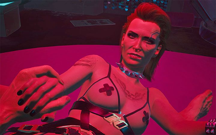 Ustalisz, że kobiecie zależy wyłącznie na seksie, a nie zbudowaniu jakiegoś związku - Cyberpunk 2077: Meredith Stout - romans/seks - Cyberpunk 2077 - poradnik do gry