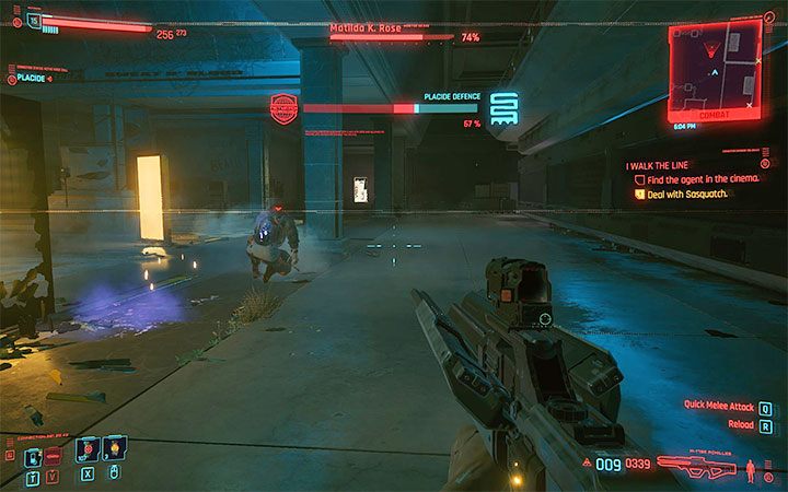 Zniszczenie fioletowego pojemnika pozbawi Sasquatch około 1/4 paska zdrowia - Cyberpunk 2077: Jak pokonać bossa Sasquatch? - Cyberpunk 2077 - poradnik do gry