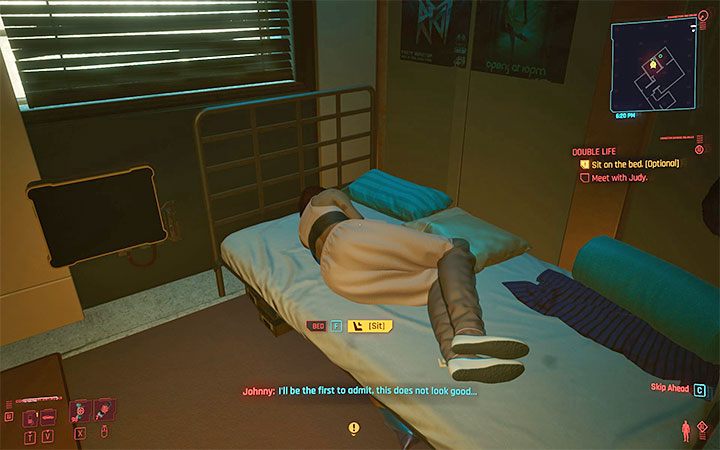 W ramach kolejnej misji fabularnej Trzecia część nocy możesz powrócić do apartamentu Judy i podjąć próbę zadania Evelyn pytań na temat porwania i jej aktualnego stanu - Cyberpunk 2077: Czy można uratować Evelyn? - Cyberpunk 2077 - poradnik do gry