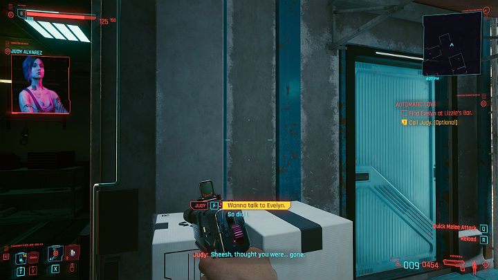 Zadanie możesz rozpocząć od opcjonalnej rozmowy z Judy - Cyberpunk 2077: Dom lalek/Automatic Love - solucja, opis przejścia - Cyberpunk 2077 - poradnik do gry