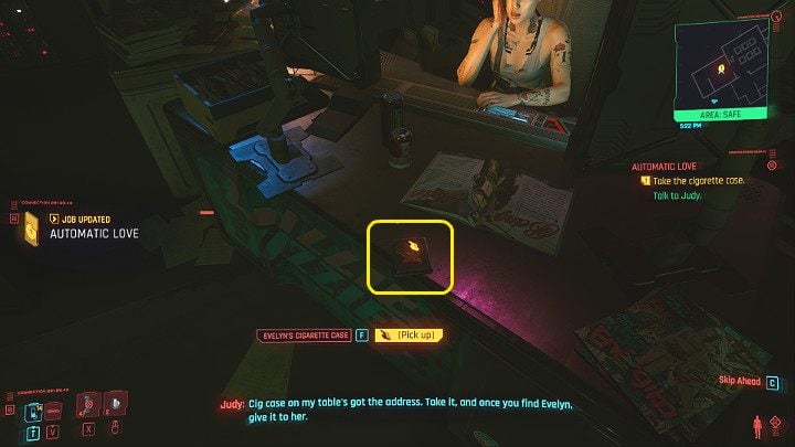 Gdy zejdziesz do pracowni Judy usłyszysz, jak montażystka kłóci się z Susie Q - najwidoczniej chodzi o jedną z pracownic - Cyberpunk 2077: Dom lalek/Automatic Love - solucja, opis przejścia - Cyberpunk 2077 - poradnik do gry
