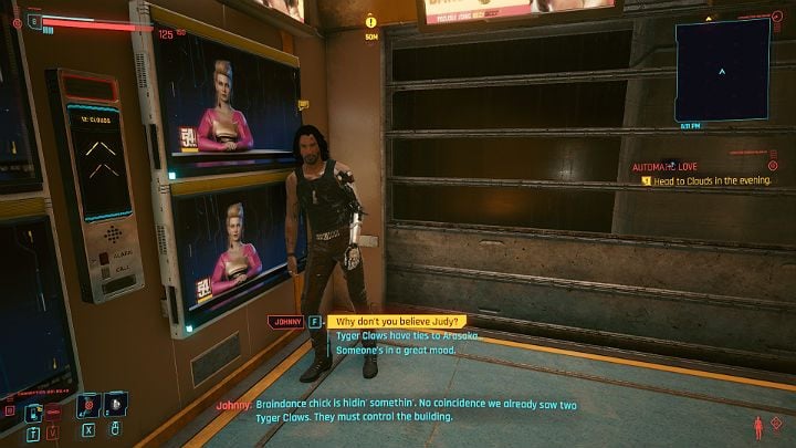 Gdy dotrzesz do odpowiedniego budynku, wejdź do windy i pojedź na 12 piętro - Cyberpunk 2077: Dom lalek/Automatic Love - solucja, opis przejścia - Cyberpunk 2077 - poradnik do gry