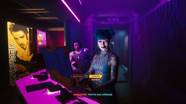 Zanim przejdziesz do wyboru lalki musisz wybrać hasło bezpieczeństwa za pomocą którego w każdej chwili będziesz mógł przerwać sesję - Cyberpunk 2077: Dom lalek/Automatic Love - solucja, opis przejścia - Cyberpunk 2077 - poradnik do gry