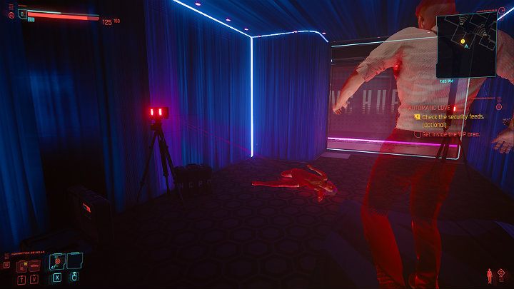 Gdy włączysz holoprojektor obejrzysz dziwną scenę z której można wywnioskować, że Evelyn Parker doznała jakiegoś zwarcia i dziwnie się zachowywała - Cyberpunk 2077: Dom lalek/Automatic Love - solucja, opis przejścia - Cyberpunk 2077 - poradnik do gry