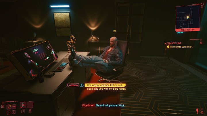 Możesz zastraszyć szefa klubu jeśli obejrzałeś holoprojekcję z kabiny Evelyn Parker, ukończyłeś zadanie poboczne Stróże bezprawia i/lub Zlecenie na potwora lub po prostu skorzystasz z kilku nie agresywnych opcji dialogowych, jak np - Cyberpunk 2077: Dom lalek/Automatic Love - solucja, opis przejścia - Cyberpunk 2077 - poradnik do gry