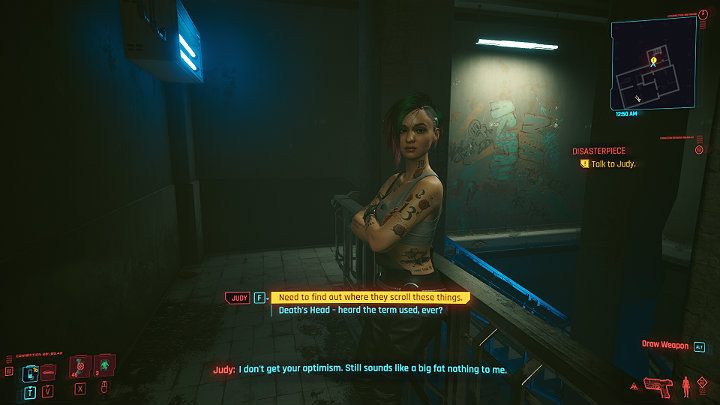 Wyjdź z kliniki Fingersa i porozmawiaj z Judy - Cyberpunk 2077: Bezład/Disasterpiece - solucja, opis przejścia - Cyberpunk 2077 - poradnik do gry
